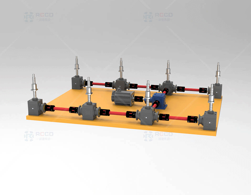 锥齿轮螺母移动-八台联动