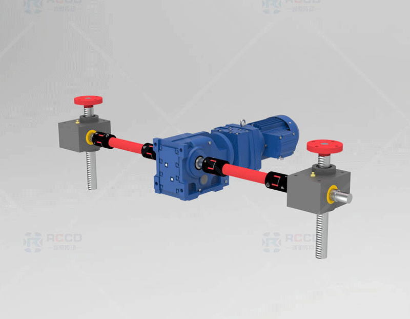 齿轮齿条两台联动