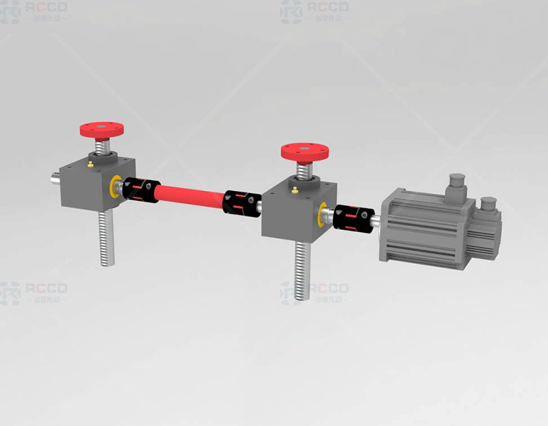 齿轮齿条两台联动