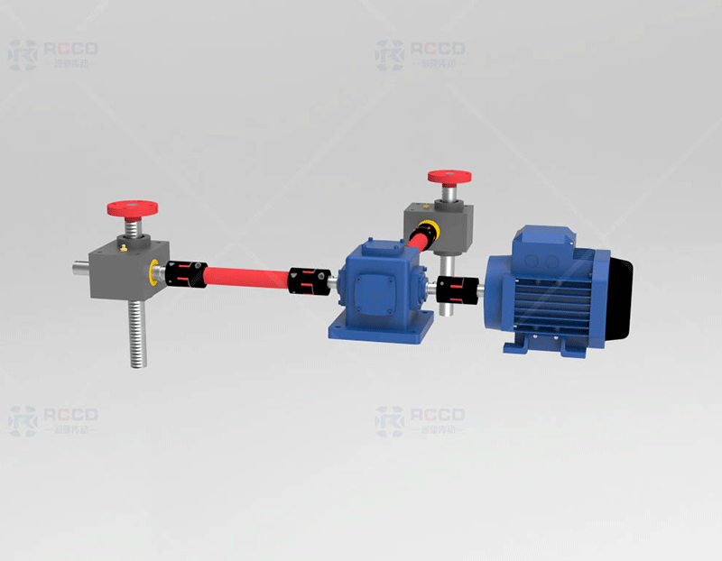 齿轮齿条两台联动